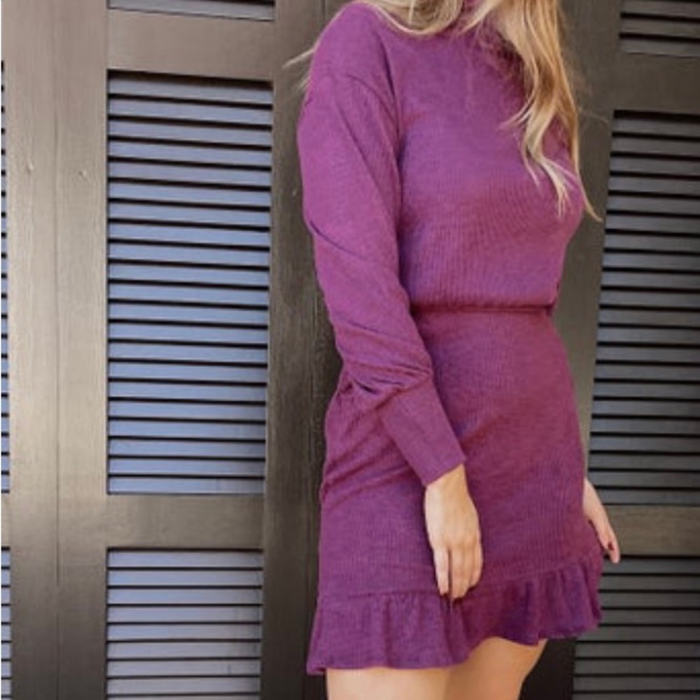 Ribbed knit dress